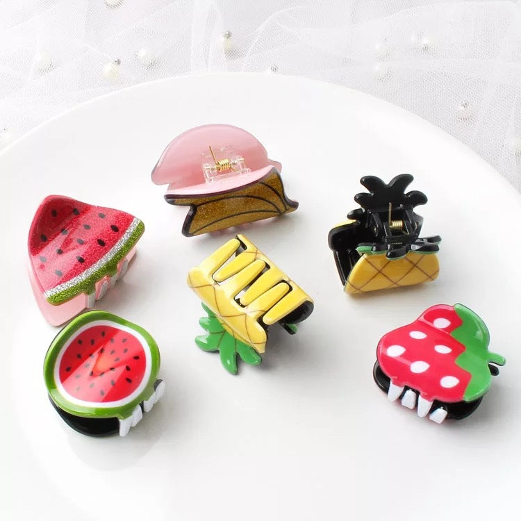 Wholesale Acetate Sheet Fruit Hairpin